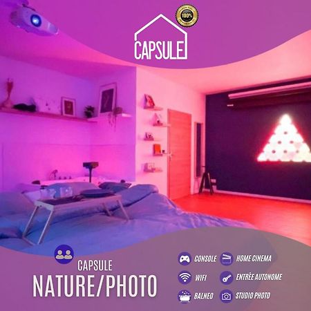 Capsule Nature & Photos - Jacuzzi - Netflix & Home Cinema - Ps5 & Jeu Thun-Saint-Martin ภายนอก รูปภาพ